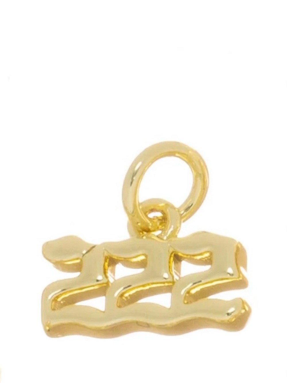 14k over brass angel number 222 for good luck